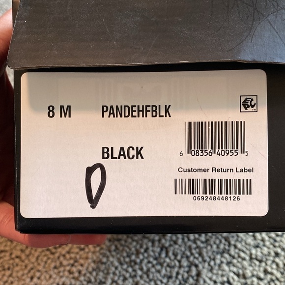 Inc International Black Wedge Sandals Size 8 in EUC - Picture 7 of 8